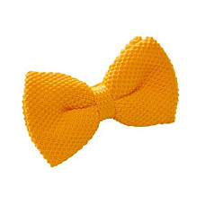 Галстук бабочка вязаная желтая TK-22-13