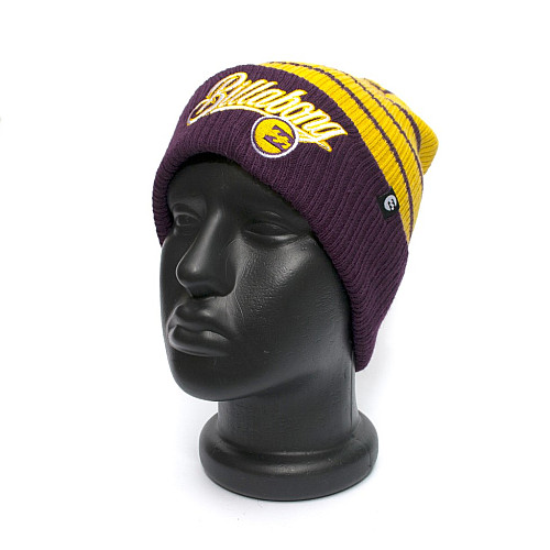 Шапка Billabong желтая в фиолетовую полоску N2BN04BIW3