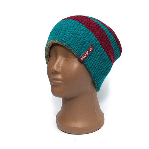 Шапка Billabong в бірюзово-бордову смужку N9BN02BIW3