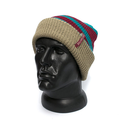 Шапка Billabong в бірюзово-бордову смужку N9BN02BIW3