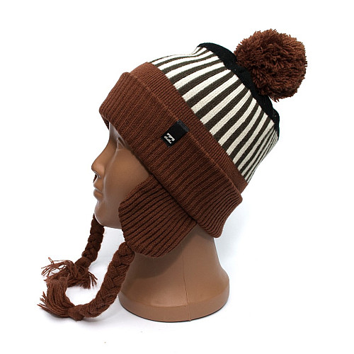 Дитяча шапка Billabongв коричнева в смужки Q2BN03BIW4