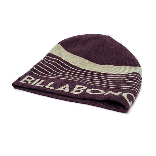Мужская шапка Billabong фиолетовая в серую полоску U5BN08BIF5