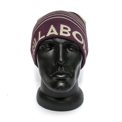 Мужская шапка Billabong фиолетовая в серую полоску U5BN08BIF5