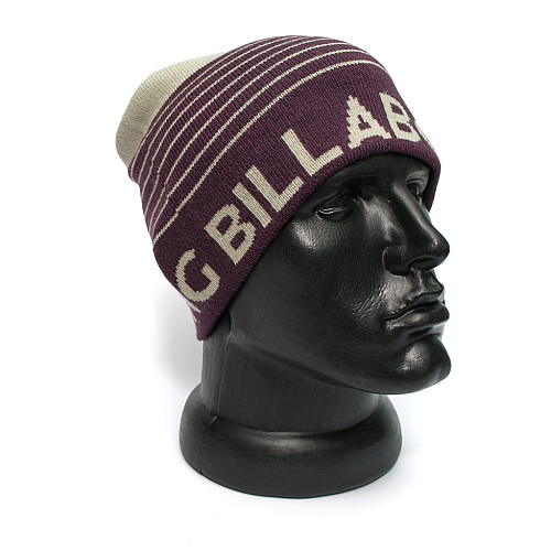Мужская шапка Billabong фиолетовая в серую полоску U5BN08BIF5