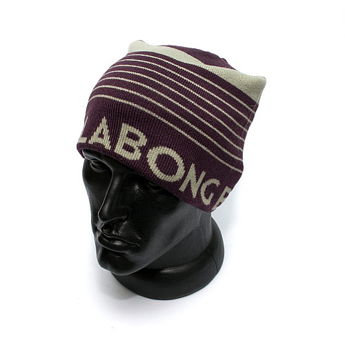 Мужская шапка Billabong фиолетовая в серую полоску U5BN08BIF5