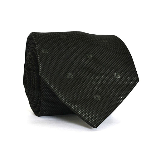 Галстук C&A мужской черный в зеленый оттенок CA-3055