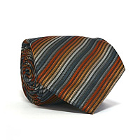 Галстук чоловічий Сірий Помаранчевий CA-3072