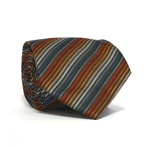 Галстук чоловічий Сірий Помаранчевий CA-3072