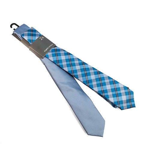 Набор галстуков голубой 2в1 CA-4013
