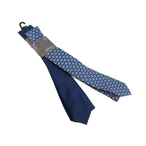 Набор галстуков 2в1 синий CA-4014