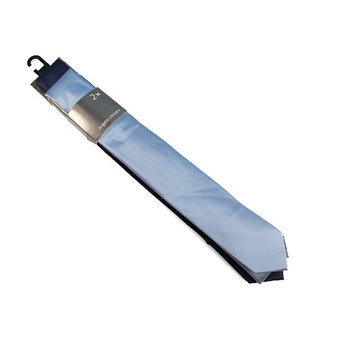 Набор галстуков 2в1 синий, голубой CA-4022