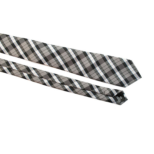 Галстук C&A мужской серый в клетку CA-4032