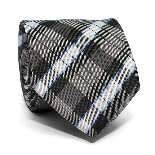 Галстук C&A мужской серый в клетку CA-4032