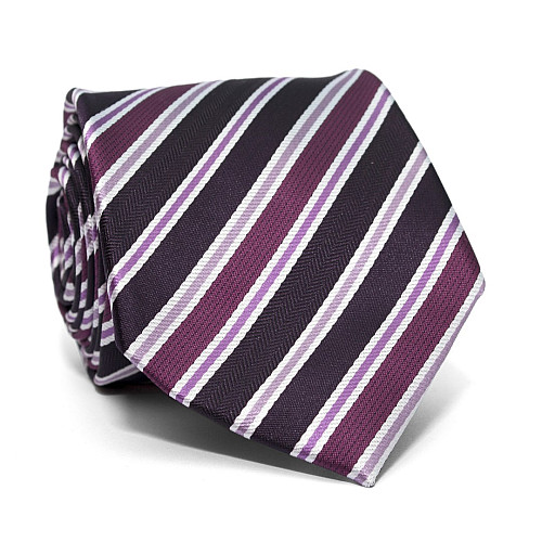 Краватка C&A C&A чоловіча фіолетова в смужку CA-4042
