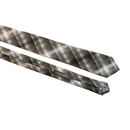 Галстук C&A мужской серый в клетку CA-4043