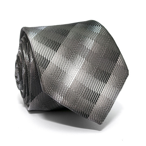 Галстук C&A мужской серый в клетку CA-4043