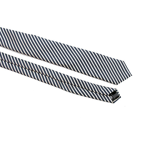 Галстук C&A мужской сине-белый в полоску CA-4060