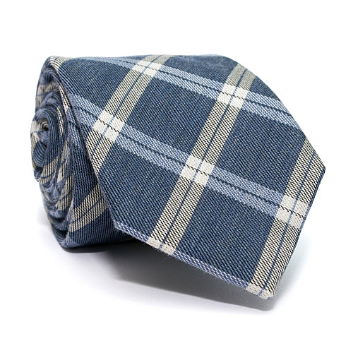 Галстук C&A мужской синий в клетку CA-4065