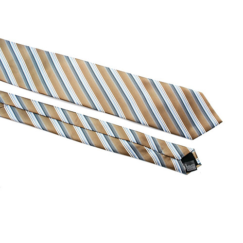 Краватка C&A чоловіча коричнева в смужку CA-4073