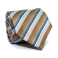 Галстук C&A мужской коричневые в полоску CA-4073