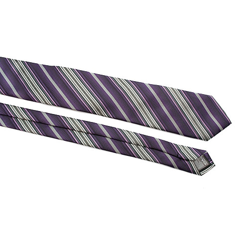 Галстук C&A мужской фиолетовый в полоску CA-4080