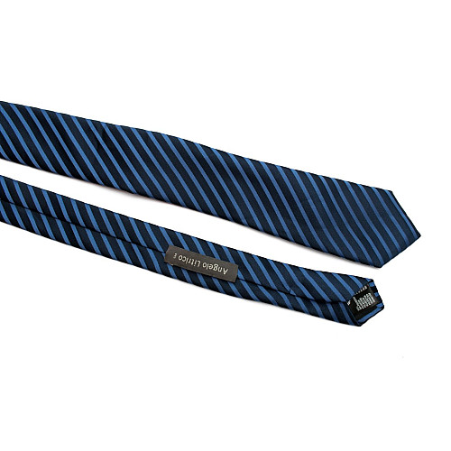 Галстук C&A мужской темно-синий в полоску CA-4096