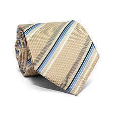 Галстук C&A мужской бежевый с полосками CA-4099