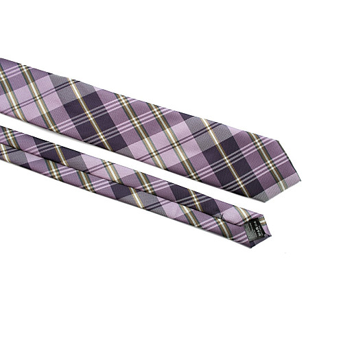 Краватка C&A чоловіча фіолетова в клітку CA-4100