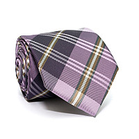 Краватка C&A чоловіча фіолетова в клітку CA-4100
