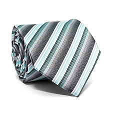 Краватка C&A чоловіча сіро м’ятна в смужку CA-4106