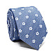 Галстук C&A голубой с цветами CA-4107