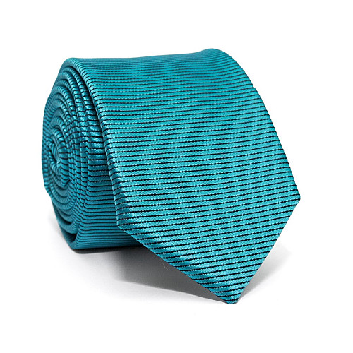 Краватка C&A бірюзова зі смужками CA-4108