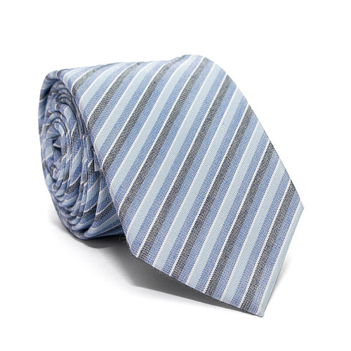 Галстук C&A голубой в полоску CA-4110