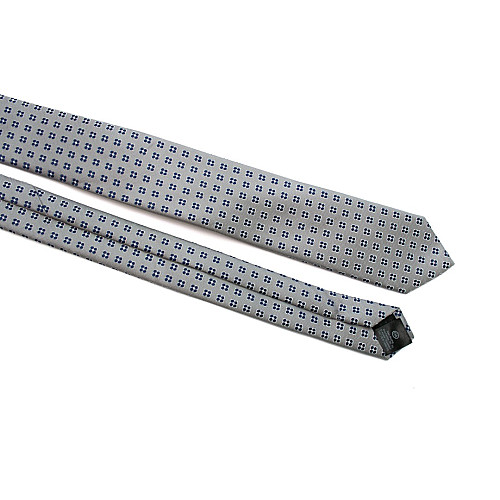 Краватка C&A сіра з синіми квітами CA-4112