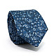 Галстук C&A синий с цветами CA-4121