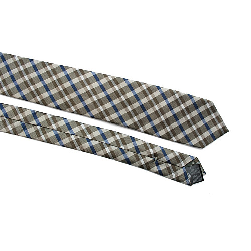 Галстук C&A мужской бежевый в клетку CA-4123