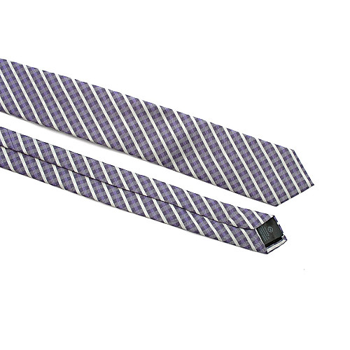 Галстук C&A мужской сиреневый в клетку CA-4124