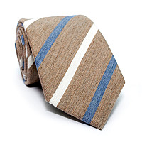 Краватка C&A чоловіча бежева зі смужками CA-4131