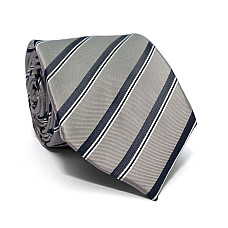 Галстук C&A мужской серый с полосками CA-4134