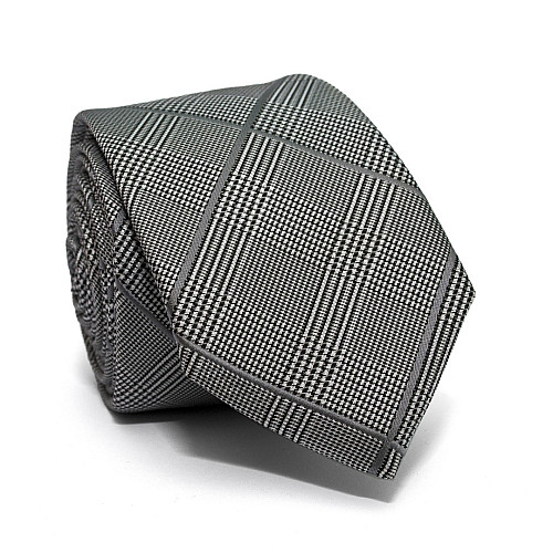 Галстук C&A мужской серый в клетку CA-4135