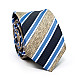 Галстук C&A мужской бежево-синий в полоску CA-4136