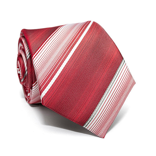 Галстук C&A мужской красный в полоску CA-4137