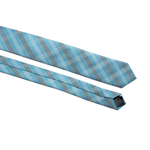 Галстук C&A мужской голубой в клетку CA-4139