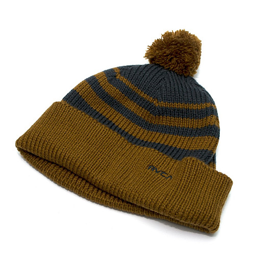 Чоловіча шапка RVCA коричневая в синюю полоску L5BNRDRVW2