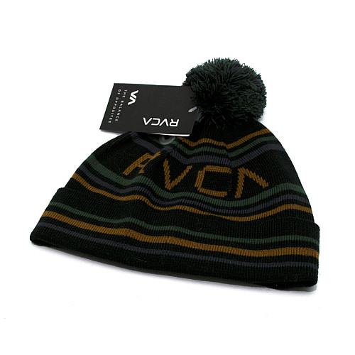 Чоловіча чорна шапка RVCA в смужку L5BNRERVW2