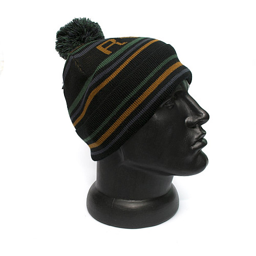 Чоловіча чорна шапка RVCA в смужку L5BNRERVW2