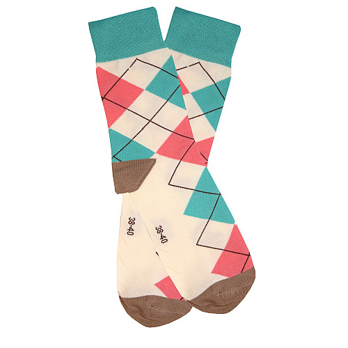 Носки женские цветные шотландка Art 324