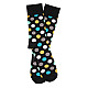 Шкарпетки жіночі чорні в горошок Art 325