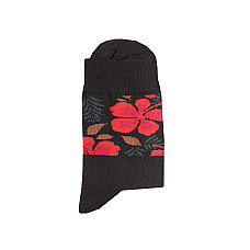 Носки мужские темно-синие с цветами Art 763