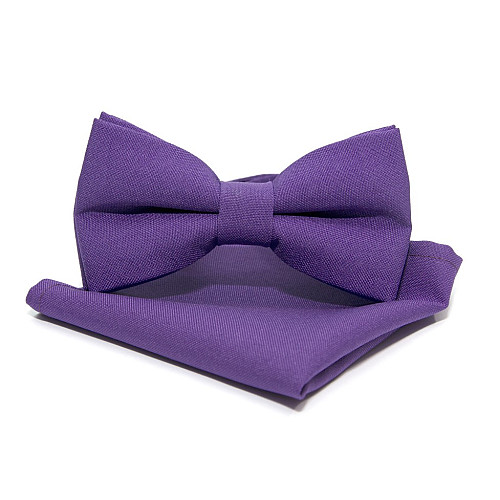 Набор 2 в 1 бабочка Gofin с платком фиолетового цвета ABN-12010